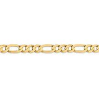 Thumbnail for 14k 6.75mm Concave Open Figaro Chain