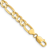 Thumbnail for 14k 7.5mm Concave Open Figaro Chain