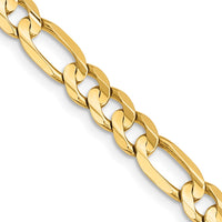 Thumbnail for 14k 7.5mm Concave Open Figaro Chain