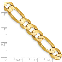 Thumbnail for 14k 8.75mm Concave Open Figaro Chain