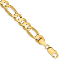 Thumbnail for 14k 8.75mm Concave Open Figaro Chain