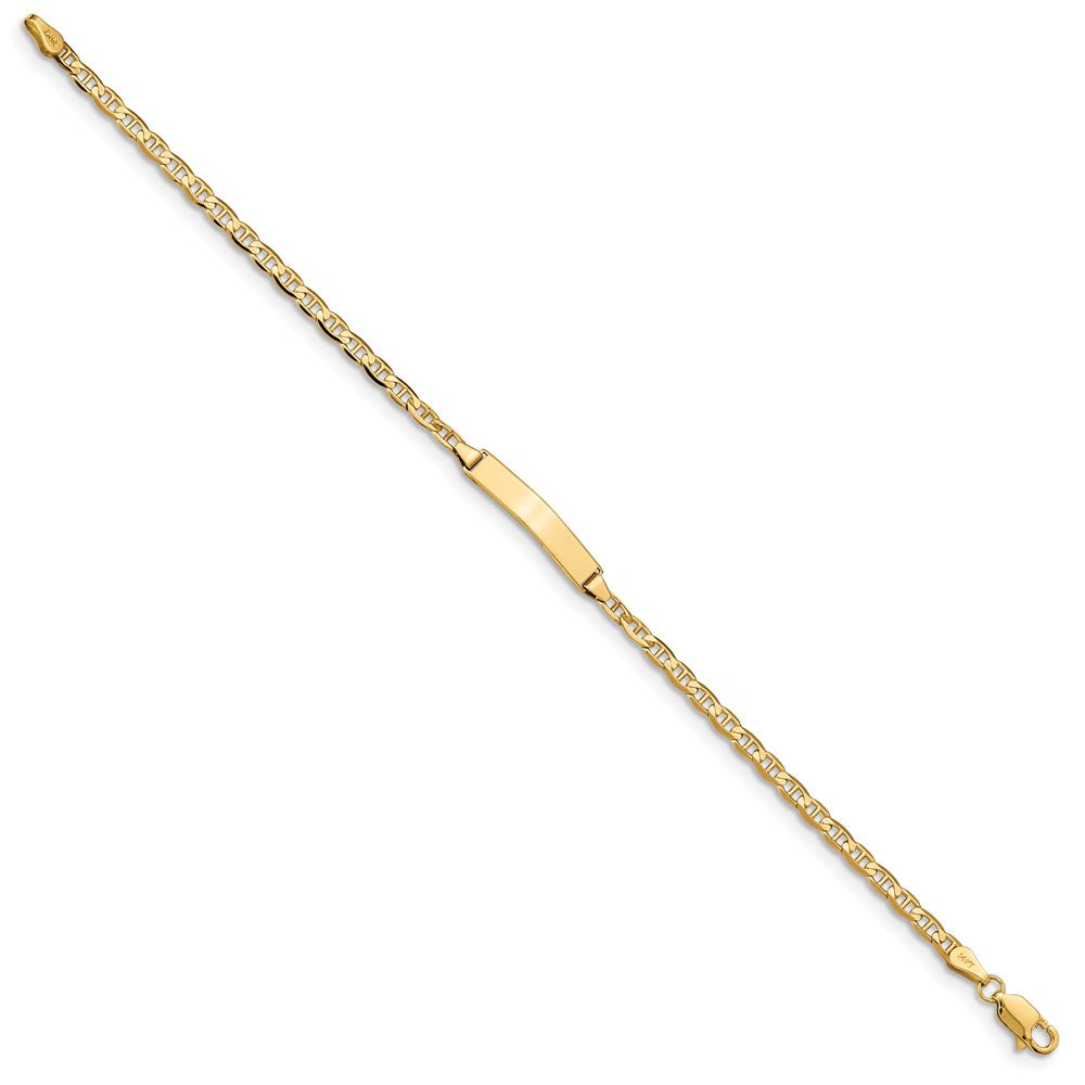 14k Anchor Link ID Bracelet