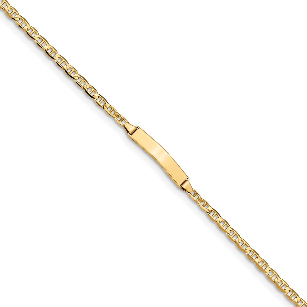 14k Anchor Link ID Bracelet