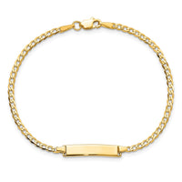 Thumbnail for 14k Flat Curb Link ID Bracelet