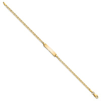 Thumbnail for 14k Flat Anchor Link ID Bracelet