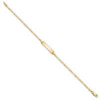 Thumbnail for 14k Flat Figaro Link ID Bracelet