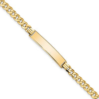 Thumbnail for 14k Flat Curb Link ID Bracelet
