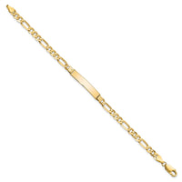 Thumbnail for 14k Flat Figaro Link ID Bracelet