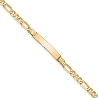 Thumbnail for 14k Flat Figaro Link ID Bracelet