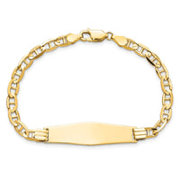 Thumbnail for 14k Anchor Link Soft Diamond Shape ID Bracelet