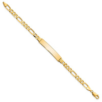 Thumbnail for 14k Flat Figaro Link ID Bracelet