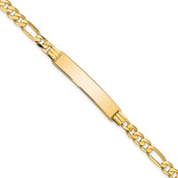 Thumbnail for 14k Flat Figaro Link ID Bracelet
