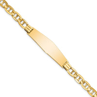 Thumbnail for 14k Anchor Link Soft Diamond Shape ID Bracelet