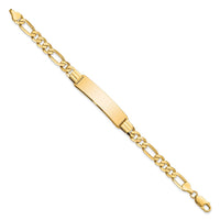 Thumbnail for 14k Flat Figaro Link ID Bracelet