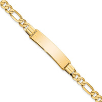 Thumbnail for 14k Flat Figaro Link ID Bracelet