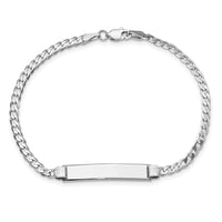 Thumbnail for 14k WG Flat Curb Link ID Bracelet
