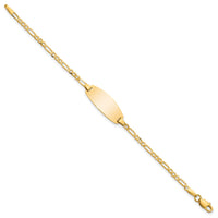 Thumbnail for 14k Oval Figaro ID Bracelet