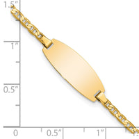Thumbnail for 14k Oval Anchor ID Bracelet