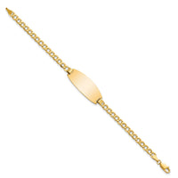 Thumbnail for 14k Semi-solid Oval Curb ID Bracelet