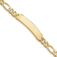 Thumbnail for 14k Hand-polished Figaro ID Bracelet