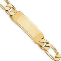Thumbnail for 14k Hand-polished Figaro Link ID Bracelet