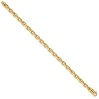 Thumbnail for 14k 5.9mm Hand-polished Fancy Link Bracelet