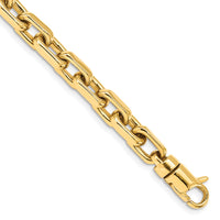 Thumbnail for 14k 7mm Hand-polished Fancy Link Bracelet