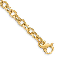 Thumbnail for 14k 7.8mm Hand-polished Fancy Link Bracelet