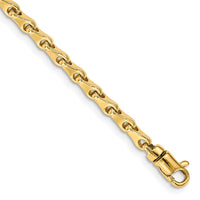 Thumbnail for 14k 3.3mm Hand-polished Fancy Link Bracelet