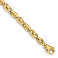 Thumbnail for 14k 4.1mm Fancy Barrel Link Chain