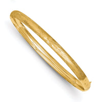 Thumbnail for 14k 3/16 Laser Cut Hinged Bangle Bracelet