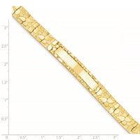 Thumbnail for 14k 10.0mm Nugget ID Bracelet
