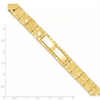 Thumbnail for 14k 12.0mm Nugget ID Bracelet