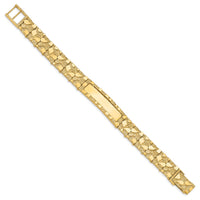 Thumbnail for 14k 12.0mm Nugget ID Bracelet