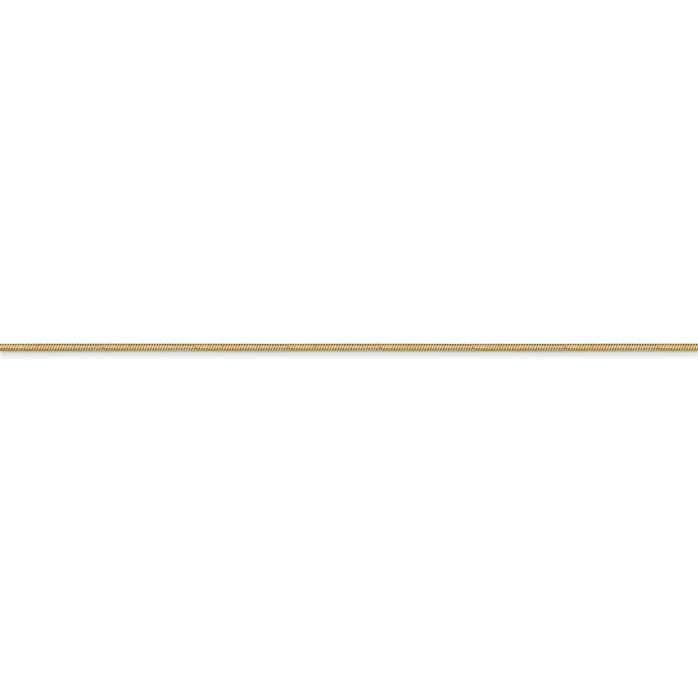 14k .8mm Octagonal Snake Chain