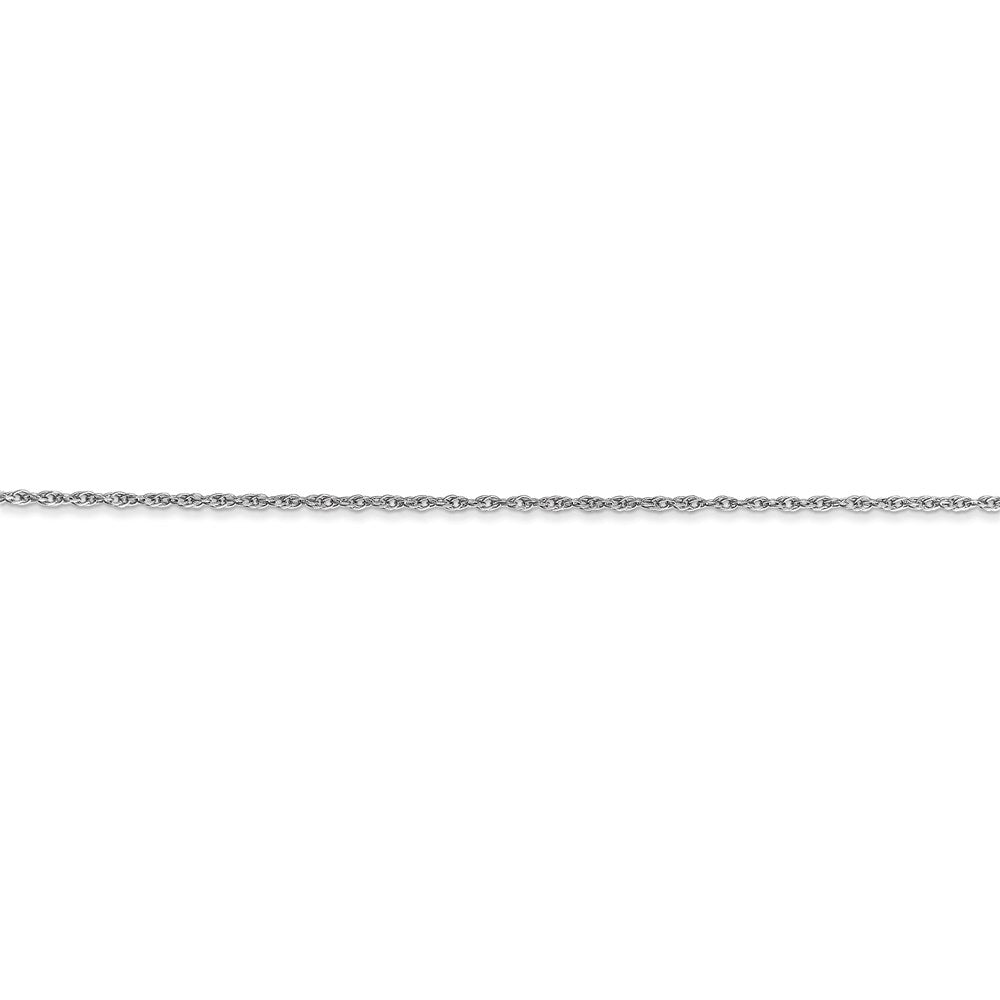 14k WG .8mm Polished Light Baby Rope Chain