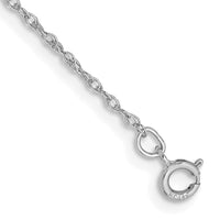Thumbnail for 14k WG .8mm Polished Light Baby Rope Chain