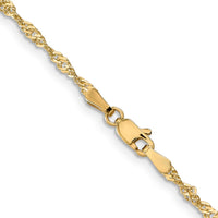 Thumbnail for 14k 2mm Singapore Chain