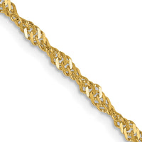 Thumbnail for 14k 2mm Singapore Chain