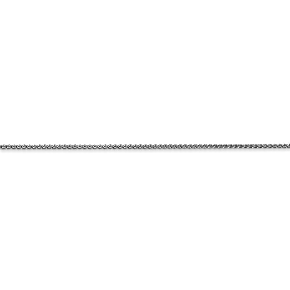 14k WG 1mm D/C Spiga with Spring Ring Clasp Chain