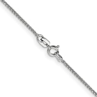 Thumbnail for 14k WG 1mm D/C Spiga with Spring Ring Clasp Chain