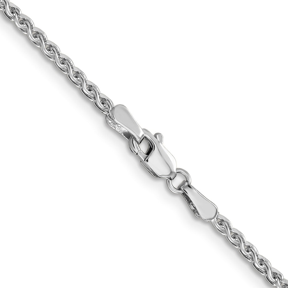 14k WG 1.8mm D/C Spiga Chain