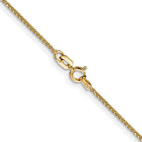 Thumbnail for 14k 1mm D/C Spiga with Spring Ring Clasp Chain