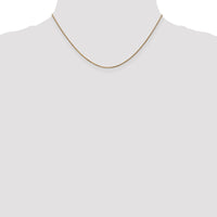 Thumbnail for 14k 1mm D/C Spiga with Spring Ring Clasp Chain