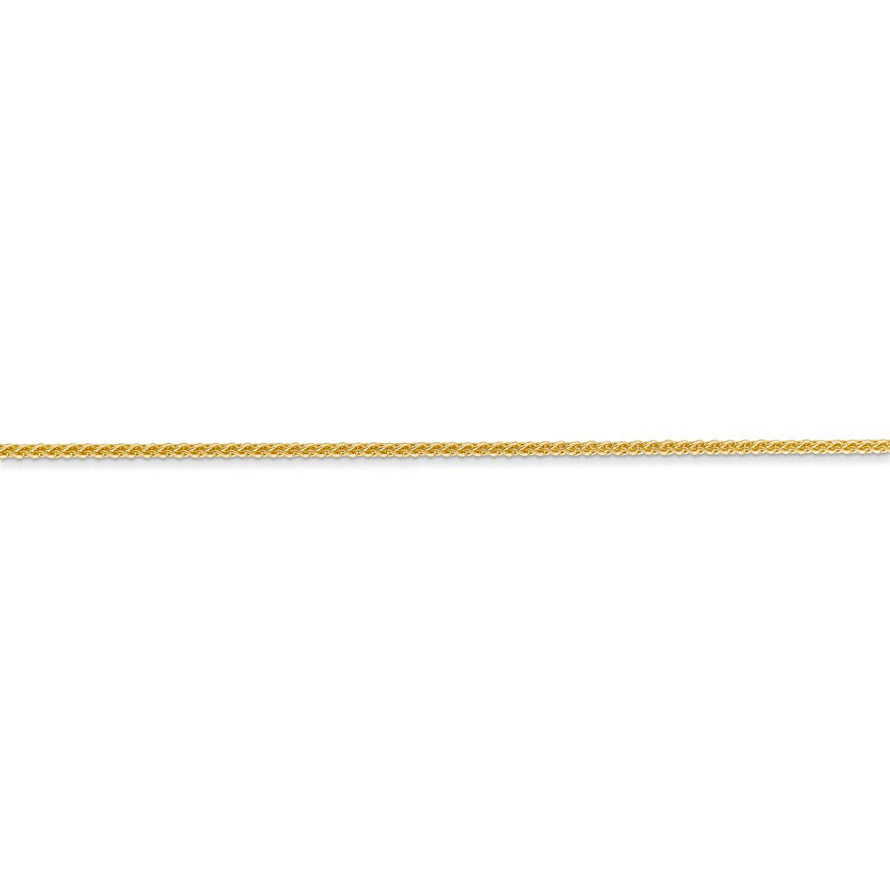 14k 1mm Solid Polished Spiga Chain