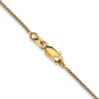Thumbnail for 14k 1mm Solid Polished Spiga Chain