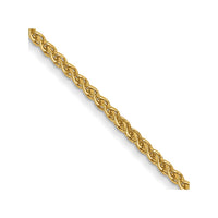 Thumbnail for 14k 1mm Solid Polished Spiga Chain