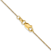 Thumbnail for 14k .75mm Solid Polished Cable Chain
