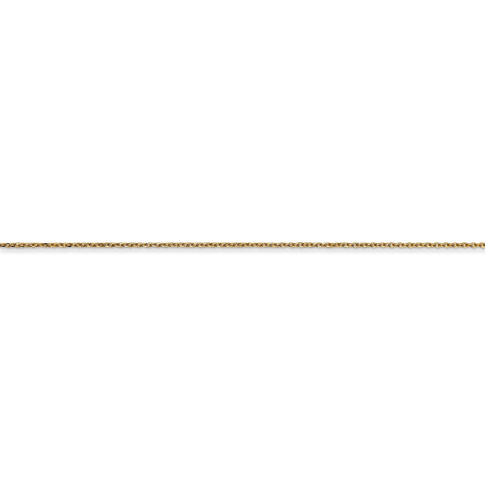 14k .6mm D/C Round Open Link Cable Chain