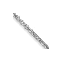 Thumbnail for 14k WG 1.4mm Solid Polished Cable Chain